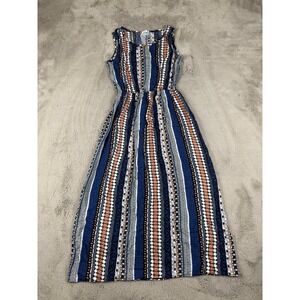 Boho Maxi‎ Dress Sleeveless Striped Casual Summer Dress XS $400 Mummy